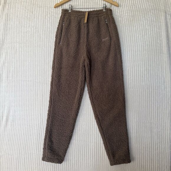 NWT SKIMS Sherpa Teddy Joggers in Dessert (brown) Women’s Size S - Picture 10 of 12